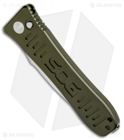 SOG Knives Spec Elite II Large Automatic Knife OD Green (4" Satin) SE-61OD 2 SOG Knives Spec Elite II Large Automatic Knife OD Green (4" Satin) SE-61OD - Image 2