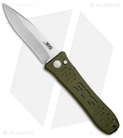SOG Knives Spec Elite II Large Automatic Knife OD Green (4" Satin) SE-61OD 1 SOG Knives Spec Elite II Large Automatic Knife OD Green (4" Satin) SE-61OD