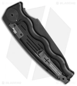 SOG-TAC Automatic Knife Drop Point (3.5" Black) ST-06 -SOG Store SOG TAC Automatic Knife Drop Point 3.5 Black ST 06 BHQ 6208 LS Side
