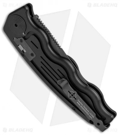 SOG-TAC Clip Point Automatic Knife (3.5" Black) ST-02 3 SOG-TAC Clip Point Automatic Knife (3.5" Black) ST-02 - Image 3