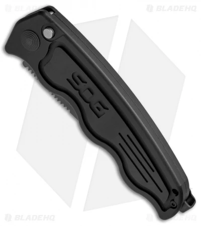 SOG-TAC Clip Point Automatic Knife (3.5" Black) ST-02 2 SOG-TAC Clip Point Automatic Knife (3.5" Black) ST-02 - Image 2