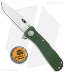SOG Twitch II Spring Assisted Knife Moss (2.68" Satin) TWI210-BX -SOG Store SOG Twitch II SA Moss Satin TWI210 BX BHQ 104062 jr bottlecap