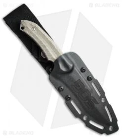 SOG Kiku Small Fixed Blade Knife Green Micarta (4.9" Satin) KU-2001 -SOG Store SOG kiku small green micarta satin KU 2001 BHQ 21602 er sheath