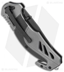 S&W S.A. Thumb Stud Spring Assisted Knife Aluminum (3.25" Black) -SOG Store SW S.A. Thumb Stud Spring Assisted Knife Aluminum Black BHQ 93635 kp side