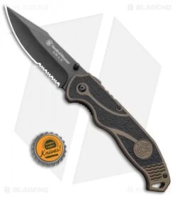 S&W SWAT II Thumb Stud Spring Assisted Knife (3.5" Black) -SOG Store SW SWAT II Thumb Stud Spring Assisted Knife Black BHQ 93637 kp bottle cap