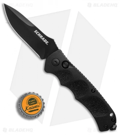 Schrade Extreme Survival Spear Point Automatic Knife (3.25" Black) SC60B 4 Schrade Extreme Survival Spear Point Automatic Knife (3.25" Black) SC60B - Image 4