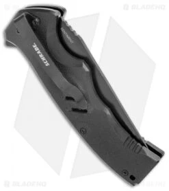 Schrade Sentiment Flipper Liner Lock Knife Black G-10 (3.8" Black AUS-8) -SOG Store Schrade G 10 UG Drop Black Oxide AUS 8 Steel G 10 Handle 1136031 BHQ 125130 jr side