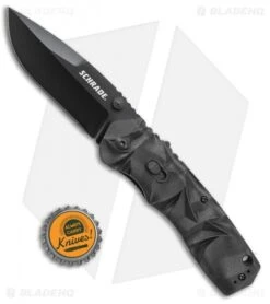 Schrade MAGIC Dual Action Spring Assisted Knife Black (3.375" Black) SCHA12B -SOG Store Schrade MAGIC Dual Action SA Black Black SCHA12B BHQ 61996 jr bottlecap