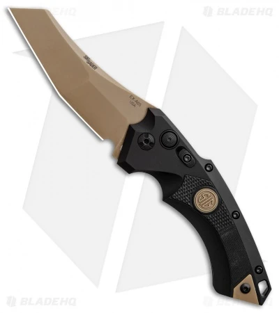 Hogue Sig Sauer EX-A05 Wharncliffe Automatic Knife Black (3.5" FDE) 36520 1 Hogue Sig Sauer EX-A05 Wharncliffe Automatic Knife Black (3.5" FDE) 36520