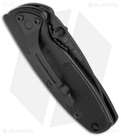 Smith & Wesson Medium S.O.R.T. Spring Assisted Knife Black (2" Black Serr) -SOG Store Smith Wesson S.O.R.T. Medium Black Black Serr SWSORTBMS BHQ 4111 jr side