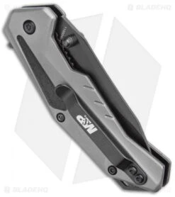 M&P M2.0 U.G. Assisted Knife Gray Aluminum (3" Black) 1100040 -SOG Store Smith and Wesson MP M2.0 U.G. Liner Lock Knife Gray Aluminum Black BHQ 93641 kp side