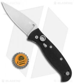 Spyderco Autonomy 2 Automatic Knife Black G-10 (3.5" Satin) C165GP2 -SOG Store Spyderco Autonomy 2 Auto Black G 10 Satin BHQ 80844 jr bottlecap