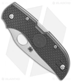 Spyderco Chaparral Lightweight Lockback Knife Gray FRN (2.8" Satin) C152PGY -SOG Store Spyderco Chaparral Lightweight gray FRN satin BHQ 77663 er spine