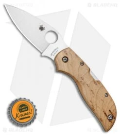 Spyderco Chaparral Lockback Knife Birdseye Maple (2.8" Satin) C152WDP -SOG Store Spyderco Chaparral Lockback Knife Birdseye Maple 2.8 Satin C152WDP BHQ 116291 LS Bottlecap