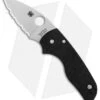 Spyderco Lil' Native Compression Lock Knife Black G-10 (2.5" Full Serr) C230GS