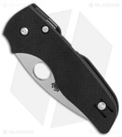 Spyderco Lil' Native Compression Lock Knife Black G-10 (2.5" Full Serr) C230GS -SOG Store Spyderco Lil Native Black G10 Full Serr BHQ 78705 er spine