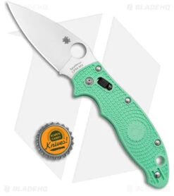 Spyderco Manix 2 M4 Lightweight Knife Mint Green (3.37" Satin) C101PJGR2 -SOG Store Spyderco Manix 2 M4 Lightweight Knife Mint Green Satin C101PJGR2 BHQ 180238 kc bottle cap