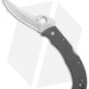 Spyderco Masaad Ayoob Lockback Knife Gray G-10 (3.6" Satin CRU-WEAR Serr)