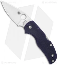 Spyderco Native 5 Knife Dark Blue G-10 (3" Satin CPM-S110V) C41GPDBL5