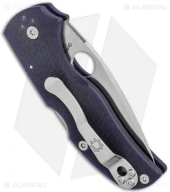 Spyderco Native 5 Knife Dark Blue G-10 (3" Satin CPM-S110V) C41GPDBL5 6 Spyderco Native 5 Knife Dark Blue G-10 (3" Satin CPM-S110V) C41GPDBL5 -SOG Store Spyderco Native 5 Dark Blue G 10 Satin C41GPDBL5 BHQ 33044 jr side