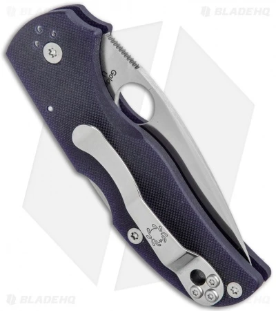 Spyderco Native 5 Knife Dark Blue G-10 (3" Satin CPM-S110V) C41GPDBL5 3 Spyderco Native 5 Knife Dark Blue G-10 (3" Satin CPM-S110V) C41GPDBL5 - Image 3