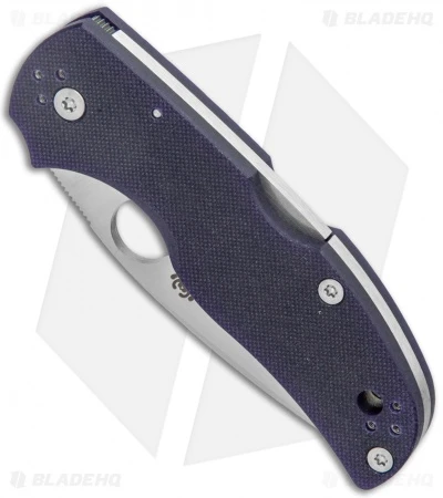 Spyderco Native 5 Knife Dark Blue G-10 (3" Satin CPM-S110V) C41GPDBL5 2 Spyderco Native 5 Knife Dark Blue G-10 (3" Satin CPM-S110V) C41GPDBL5 - Image 2