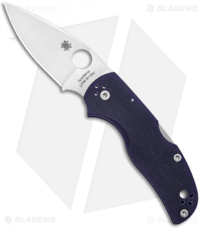 Spyderco Native 5 Knife Dark Blue G-10 (3" Satin CPM-S110V) C41GPDBL5 1 Spyderco Native 5 Knife Dark Blue G-10 (3" Satin CPM-S110V) C41GPDBL5