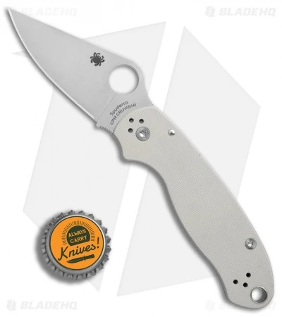 Spyderco Para 3 Sprint Run Knife Gray G-10 (3" Satin Cru-Wear) C223GPGYCW 4 Spyderco Para 3 Sprint Run Knife Gray G-10 (3" Satin Cru-Wear) C223GPGYCW - Image 4
