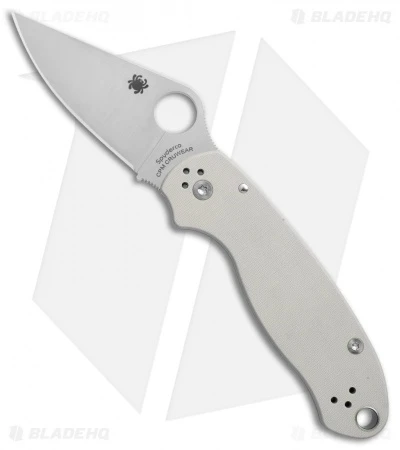 Spyderco Para 3 Sprint Run Knife Gray G-10 (3" Satin Cru-Wear) C223GPGYCW 1 Spyderco Para 3 Sprint Run Knife Gray G-10 (3" Satin Cru-Wear) C223GPGYCW
