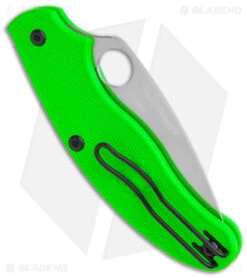 Spyderco UK Pen Knife Salt Slip Joint Green FRN (2.9" Satin LC200N) C94PGR 6 Spyderco UK Pen Knife Salt Slip Joint Green FRN (2.9" Satin LC200N) C94PGR -SOG Store Spyderco UK Pen Knife Salt SJ Green FRN Satin BHQ 145696 jr side
