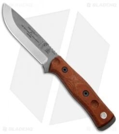 TOPS Knives BOB Fieldcraft Knife Coyote Tan Canvas Micarta (4.625" Gray)