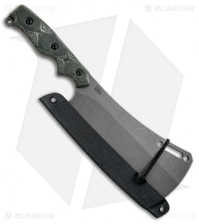 TOPS Knives El Chappo Cleaver Fixed Blade Knife Black Micarta (6" Acid SW) 3 TOPS Knives El Chappo Cleaver Fixed Blade Knife Black Micarta (6" Acid SW) - Image 3