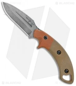 TOPS Knives Viking Tactics Crusader Fixed Blade Green/Orange Mic (3.5" Acid SW)