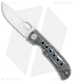 WingManEDC MTNT Mach 3 Frame Lock Knife Ti/White CF (3" Satin)