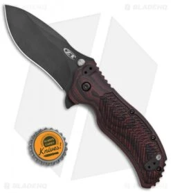 Zero Tolerance 0350 Assisted Opening Knife Black Cherry G-10 (3.25" Black) -SOG Store Zero Tolerance LL Black Cherry Black BHQ 125828 jr bottlecap
