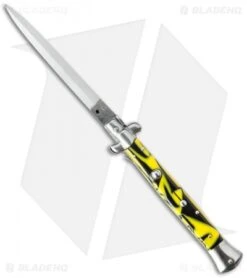 SKM AB 11" Italian Stiletto Automatic Knife Killer Bee (5" Satin Dagger)