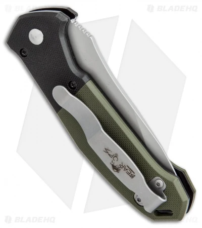 Bear OPS Mini Bold Action V Tanto Auto Knife Black/Green G-10 (3.25" Gray) 3 Bear OPS Mini Bold Action V Tanto Auto Knife Black/Green G-10 (3.25" Gray) - Image 3