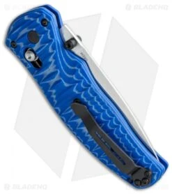 Benchmade Volli AXIS-Assist Knife Blue G-10 (3.26" Satin) 1000001-1601 -SOG Store benchmade volli 1000001 1601 side cm