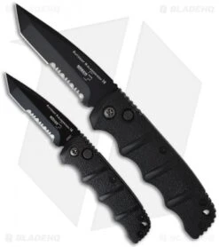 Boker Mini Kalashnikov Tanto Automatic Knife Black (2.5" D2 Black Serr) 8 Boker Mini Kalashnikov Tanto Automatic Knife Black (2.5" D2 Black Serr) -SOG Store boker kalashnikov mini 01kals73bts size comparison