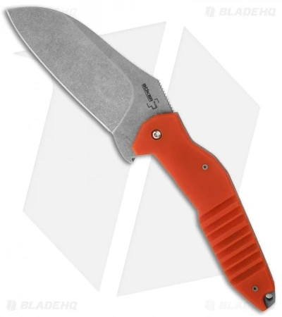 Boker S2 Liner Lock Knife Sniper Bladeworks Orange (4" Stonewash) Limited 1 Boker S2 Liner Lock Knife Sniper Bladeworks Orange (4" Stonewash) Limited