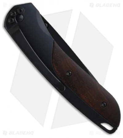 CRKT Delegate EDC Knife W/ Cocobolo Handle (3.125" Black Plain) 1055W 2 CRKT Delegate EDC Knife W/ Cocobolo Handle (3.125" Black Plain) 1055W - Image 2