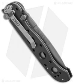 CRKT Kit Carson M16-03S Classic Spear Point Flipper Knife Al (3.5" Bead Blast) -SOG Store crkt m16 03s side cm