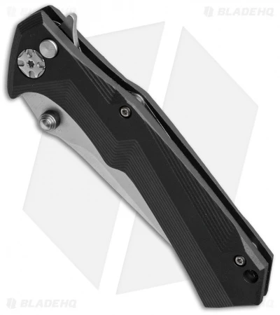 CRKT Tighe Tac Two Clip Point Flipper Button Lock Knife GRN (3.38" Satin) 5230 2 CRKT Tighe Tac Two Clip Point Flipper Button Lock Knife GRN (3.38" Satin) 5230 - Image 2