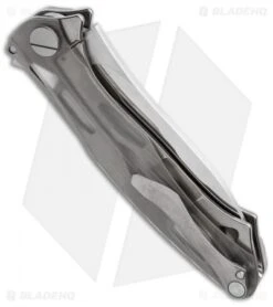 Custom Knife Factory Trekoza Frame Lock Knife Ti/Polycarbon (4" Satin) -SOG Store custom knife factory trekoza ti polcarbon cm side