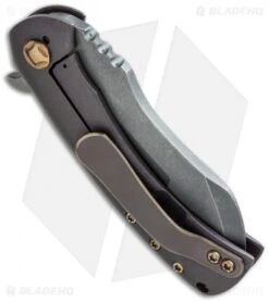 Doc Shiffer Custom Panda Knife Blue/Purple Ti (3.125" Acid SW) -SOG Store doc shiffer panda bp di side cm