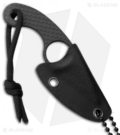 Fred Perrin La Mini Griffe Carbone Fixed Blade Knife Carbon Fiber (1.375") 2 Fred Perrin La Mini Griffe Carbone Fixed Blade Knife Carbon Fiber (1.375") - Image 2