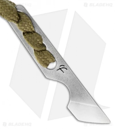 Fred Perrin Le Kiridashi II Neck Knife Fixed Blade OD Green (1" Satin Plain) 1 Fred Perrin Le Kiridashi II Neck Knife Fixed Blade OD Green (1" Satin Plain)