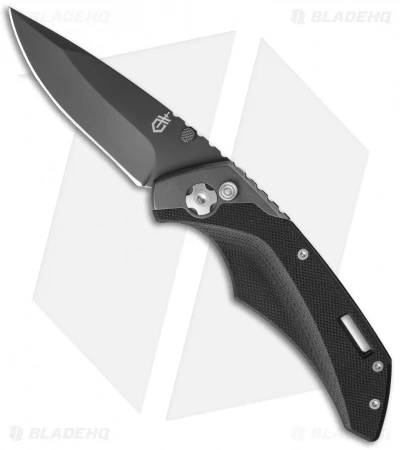 Gerber Contrast AO Spring Assisted Opening Knife (2.88" Black Plain) 1 Gerber Contrast AO Spring Assisted Opening Knife (2.88" Black Plain)