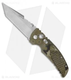 Hogue Knives EX01 Knife Green G10 Handle Tanto Blade (3.5" Tumble Plain)