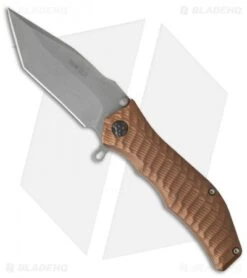 HTM Darrel Ralph Gun Hammer Tanto Spring Assisted Knife Copper (3.5" Gray)